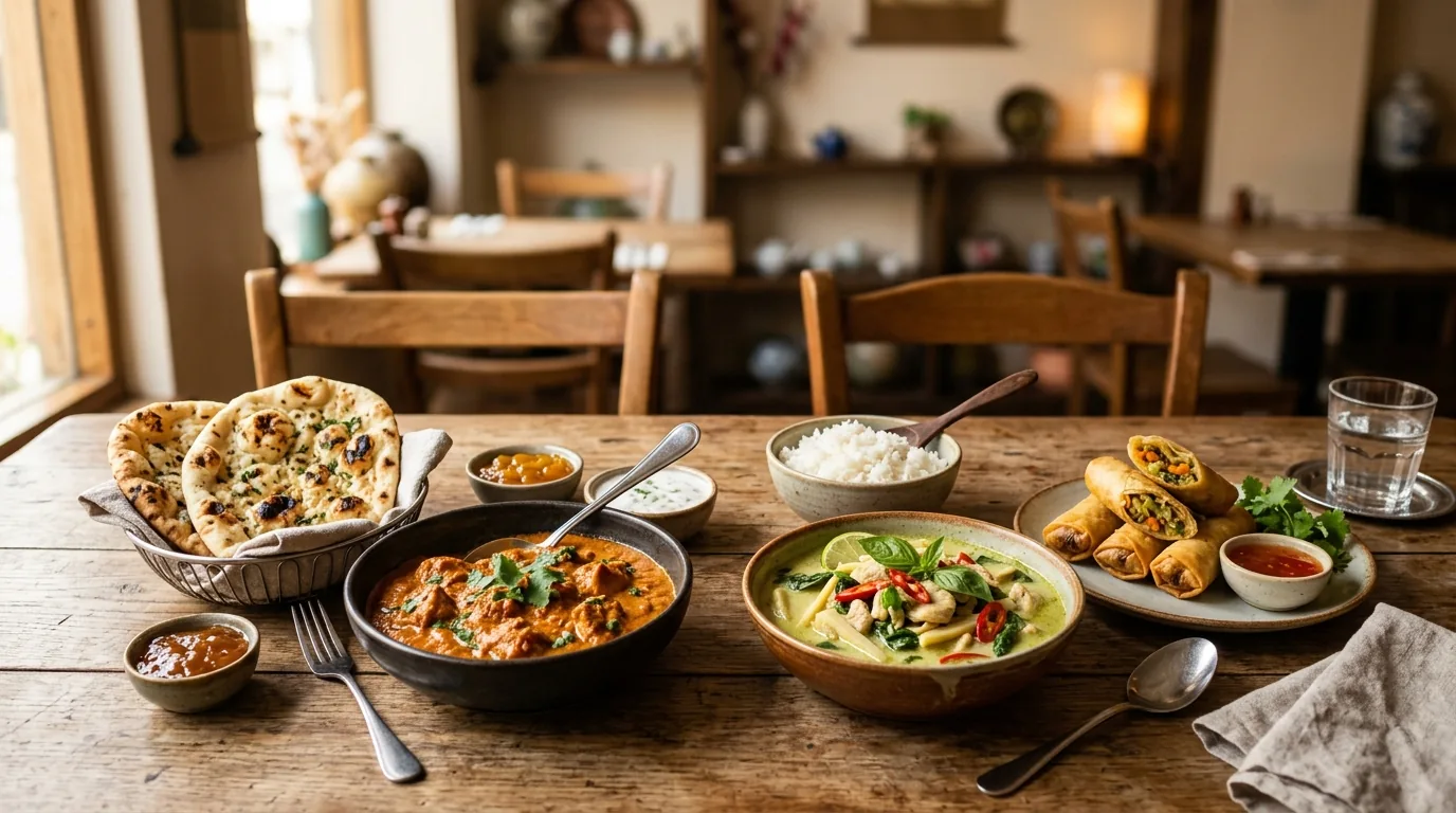 インド料理の店内のイメージ写真