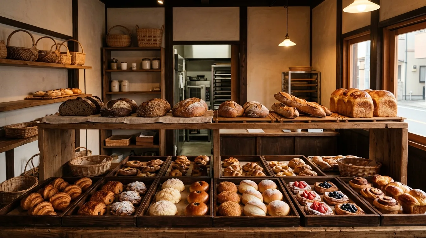 パン屋の店内のイメージ写真